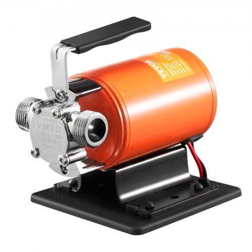 VEVOR Wassertransferpumpe, 12 V DC, 360 GPH, 1/10 PS, tragbare elektrische Mehrzweckpumpe, 1,8 m Saugschlauch, Laufrad, Saugsieb, für Garten, Pool
