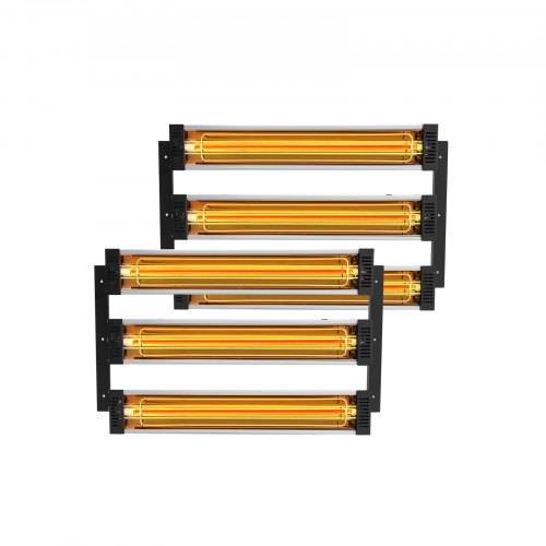 VEVOR Infrarot-Heiz-Sprühkabinenlampe zum Lackieren, 2 Sets, 3000 W