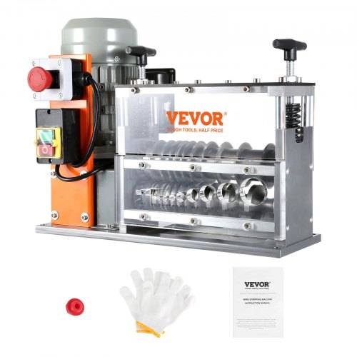 VEVOR Kabelabisoliermaschine Elektrisch 1,5-40mm Kabelschälmaschine 750W Abisoliermaschine 30m pro Minute Geschwindigkeit Abisolierzange