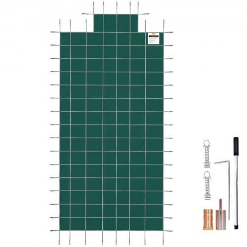 VEVOR Pool Abdeckplane 6,7 x 12,8 m Polypropylen Winterabdeckplane Passend für 6,1 x 12,2 m Poolgrö_e Poolplane poolabdeckung Winterabdeckung Poolü