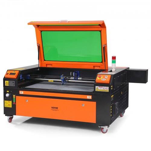 VEVOR 100W CO2-Lasergravierer, 600x900mm, 500mm/s Laserschneidmaschine mit 2-Wege-Pass-Air-Assist, kompatibel mit LightBurn, CorelDRAW, AutoCAD