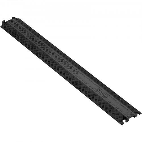VEVOR Kabelschutzmatte 100x13x2cm Kabelbrücke aus Tpr überfahrschutz Kabel Max.907kg pro Achse Tragfähigkeit Kabelkanal Brücke Ideal für Garage,