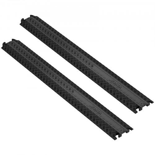 VEVOR 2 Stück 100x13x2 cm Speed ___umps 907,18 kg Kabelschutz Ramp Drop Over Cord Cover