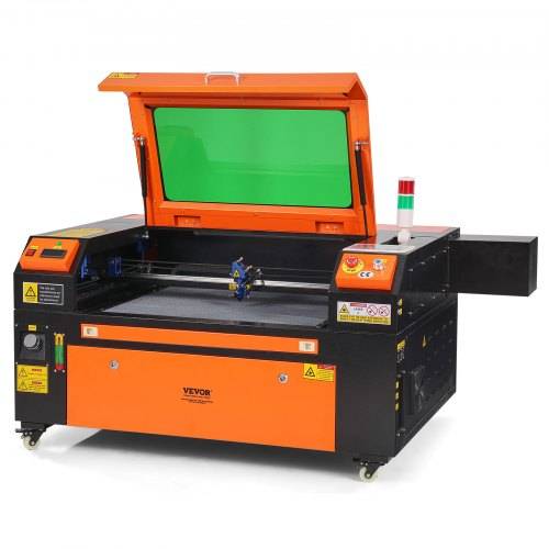 VEVOR 80W CO2-Lasergravierer, 500x700mm, 500mm/s Laserschneidmaschine mit 2-Wege-Pass-Air-Assist, kompatibel mit LightBurn, CorelDRAW, AutoCAD