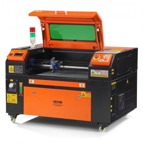 VEVOR 50 W CO2-Lasergravierer, 300x500mm, 500mm/s Laserschneidmaschine mit 2-Wege-Pass-Air-Assist, kompatibel mit LightBurn, CorelDRAW, AutoCAD