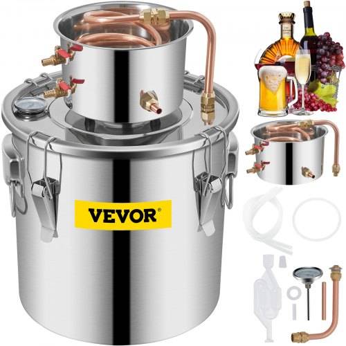 VEVO Destilliergerät 8 Gal Wasserdestillierer Wasserdispenser Edelstahl Destillateur Wasser Destillertes Wasser Maschine