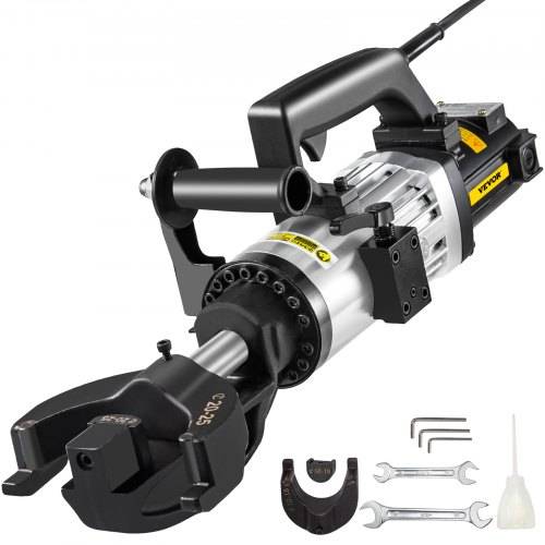 VEVOR Elektrischer hydraulischer Bewehrungsbieger, 1500-W-Bewehrungsbiegemaschine, Biegen von bis zu 10-25 mm Bewehrungsstäben in 4 Sekunden