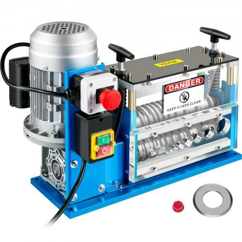 VEVOR Abisoliermaschine 370 W Elektrische Kabelschälmaschine für Kupferschrott Abisolierdurchmesser 1,5-38 mm, Abisoliergeschwindigkeit 30 m / min