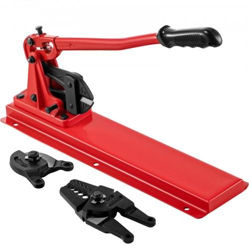 VEVOR 24-Zoll-Tisch-Stauchwerkzeug, Drahtcrimpzange mit Kabelgreifer Crimpkopf Tischcrimpzange 1/16-3/16 Zoll aus legiertem Stahl für 1/2 Zoll