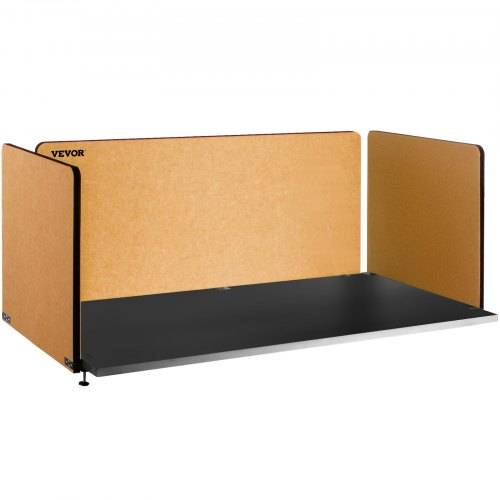 VEVOR 3x Schreibtisch Trennwand 152x61cm + 61x61cm Tischtrennwand Akustik Tischtrennwand Polyesterfaser Sichtschutz 125-4000Hz Akustischer