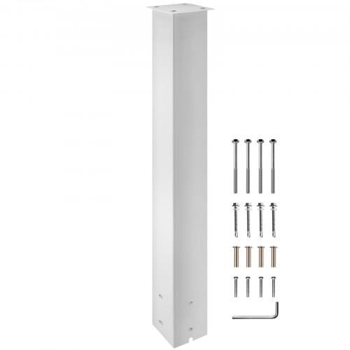 VEVOR Briefkastenpfosten, 109,5 cm hoher Briefkastenständer, pulverbeschichtetes Briefkastenpfosten-Set, Pfostenständer aus Q235-Stahl, oberflächen