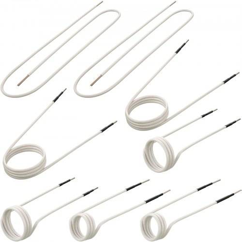 VEVOR Induktionsheizer-Induktorspulen-Kits, Magnetisches Mini-Induktionsheizer-Set, Flammenloses Wärmezubehör 8-teilig, Hitzebeständiges Induktions