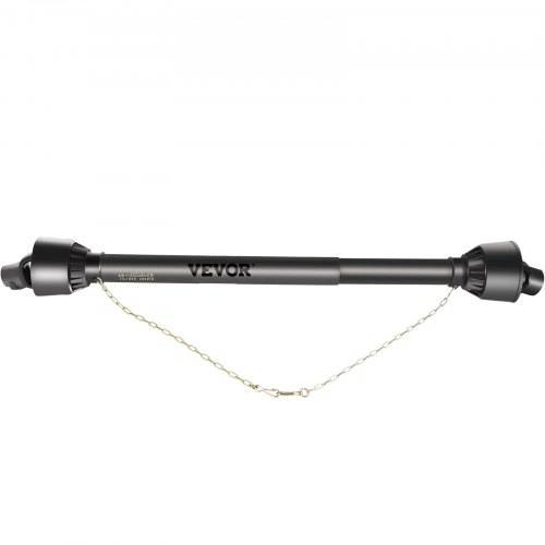 VEVOR Zapfwelle T4 Gelenkwelle, Antriebswelle, 34,9 mm gro_en 6-Keil-Ende für den Traktor, ausziehbar von 1100 bis 1550 mm, Ideal für Rasenmäher,