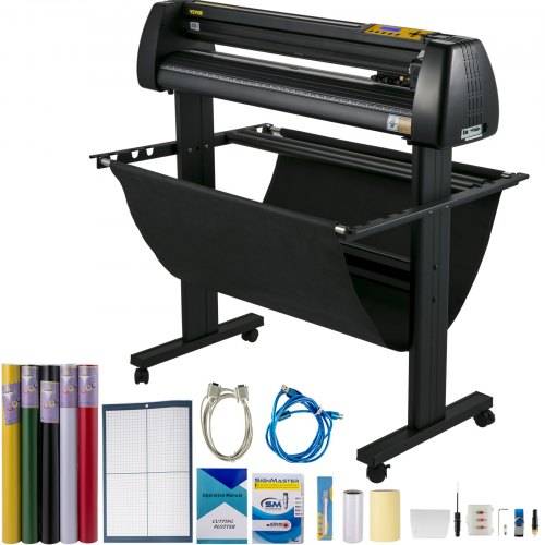 VEVOR Vinylschneider, 86 cm Paket, Vinyl-Schneidemaschine, manueller Vinyldrucker, LCD-Display, Plotterschneider, Schilderschneiden mit