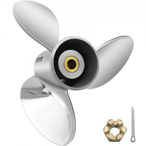 VEVOR Au_enbordpropeller, Ersetzt OEM 3860709, 3-Blatt-Stahl-Bootspropeller mit 36,8 X 53,3 cm Teilung, Kompatibel mit Volvo Penta SX-Antrieb aller