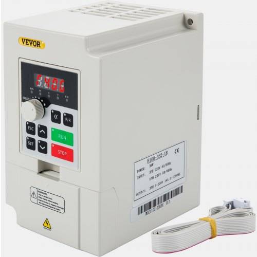 VEVOR Variabler Frequenzumrichter 220 V, 3 kW, 4PS, Variable Inverter, VFD Drehzahlregler, CNC Umrichter -5~40 °C, Vibration < 0,5
