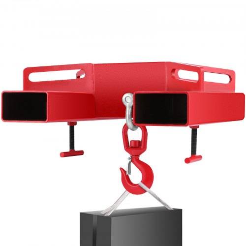 VEVOR 3T Haken Gabelstapler Haken Doppelte Gabel Design, 3000 kg Gabelstapler-Hebehaken Kohlenstoffstahl, 530 x 530 x 170 mm Gabelstapler Hebezeug