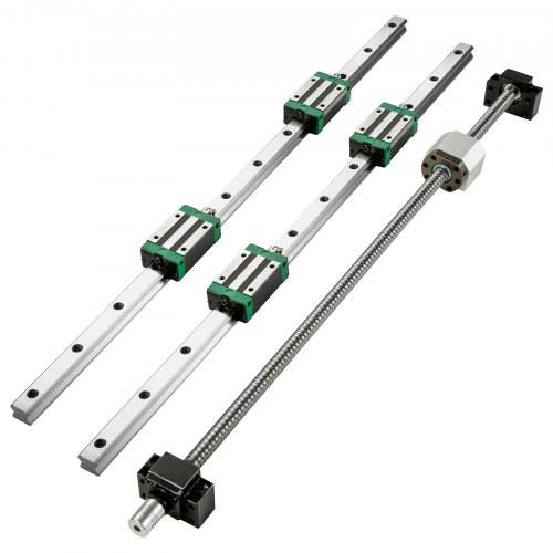 VEVOR Linearführung Linearschiene Führungsschiene RM1605-1000mm Kugelumlaufspindel Set 2stk HGR20-1000mm