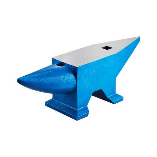 VEVOR Schmiede Amboss 60 kg Schmiede Zubehör Amboss Werkzeuge geschmiedeter Stahl mit rundem und quadratischem Loch robust