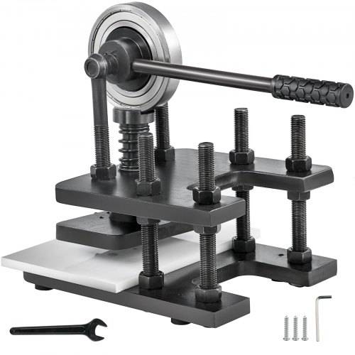 VEVOR Leather Embossing Machine 18X12cm Manuell Leder Prägemaschine Kaltziehstahl Leather Cutting Machine Lederschneidemaschine für Leder Stoff Papi