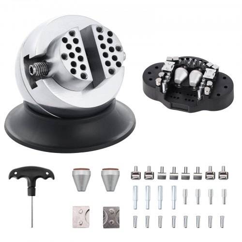 Block Ball Vise mit 30 PCs, Engraving Block Einstellgerät Durchmesser 78 mm, Block Ball Vise Engraving Diamanten Voller Satz, Ball Befestigung und