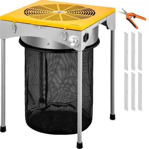 VEVOR Erntemaschine Trimmer 457,2 mm Rostfreier Stahl Blattschneider Erntemaschine Grow Geschwindigkeit verstellbar Ernte Trimmer 50W