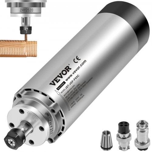 VEVOR Spindelmotor CNC Spindelmotor Luftgekühlte 1,5 Kw, Luftkühlung Spindelmotor 220 - 250 V Luftgekühlter Motor für CNC Spannzangenfutter 8000-2