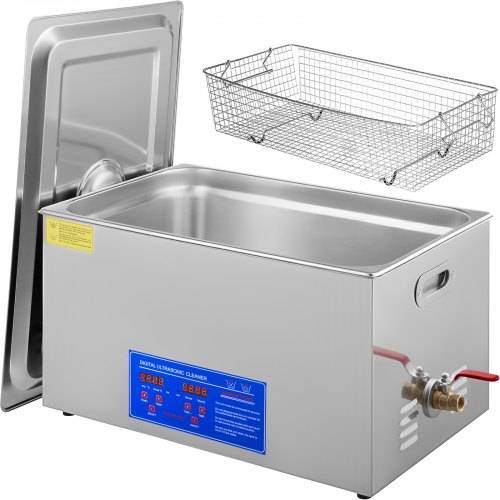 VEVOR JPS-80A Ultraschallreiniger 22L Reiniger Ultraschall Ultrasonic Cleaner Ultraschallreinigungsgerät Edelstahl mit Digitaler Anzeige für Schmuck