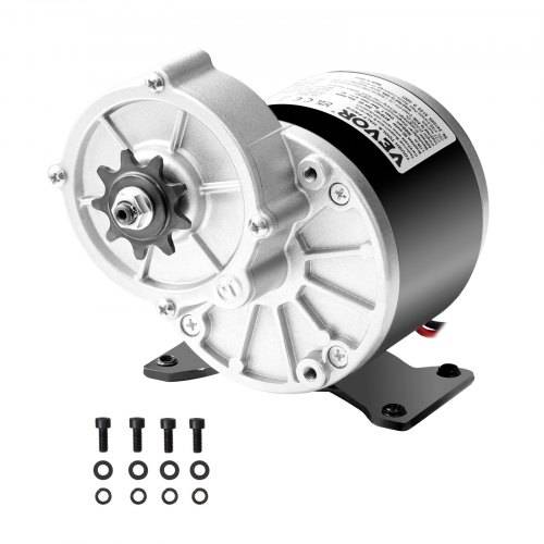 VEVOR 350 W Elektrischer Gleichstrommotor, Leistungsstarker Elektromotor, 24 V, 3000 U/min, Go-Kart-Elektromotor, elektrischer Dirtbike-Motor für