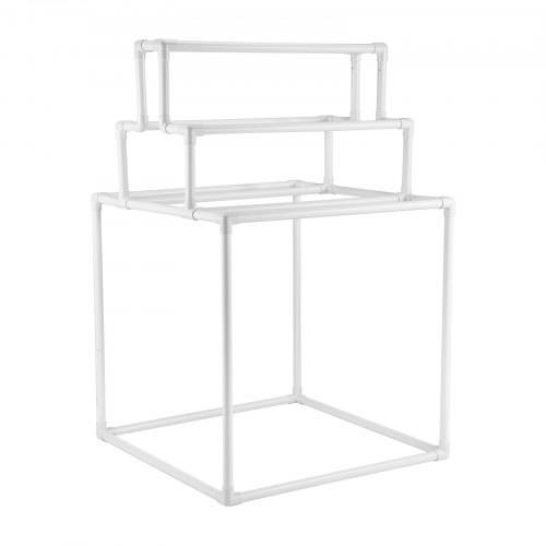 VEVOR Handtuchhalter aus PVC 8 Stangen Outdoor, freistehender Handtuchständer Poolhandtücher, Wäscheständer für Steppdecken im Innen- und Au_enbe