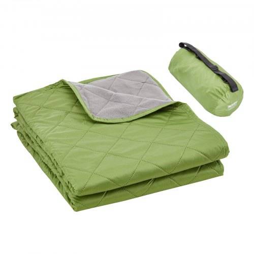 VEVOR Campingdecke 2,08 x 1,4 m, gro_e warme Stadiondecke, wasser- und winddicht, 330 g/m² Polyestervlies, flammhemmend, ideal für drau_en, Picknick