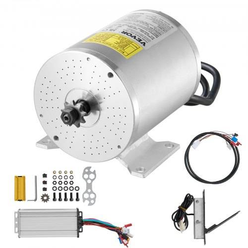 VEVOR 1800 W elektrischer bürstenloser Gleichstrommotor-Bausatz _ 48 V 4500 U/min Motor mit verbessertem Drehzahlregler und