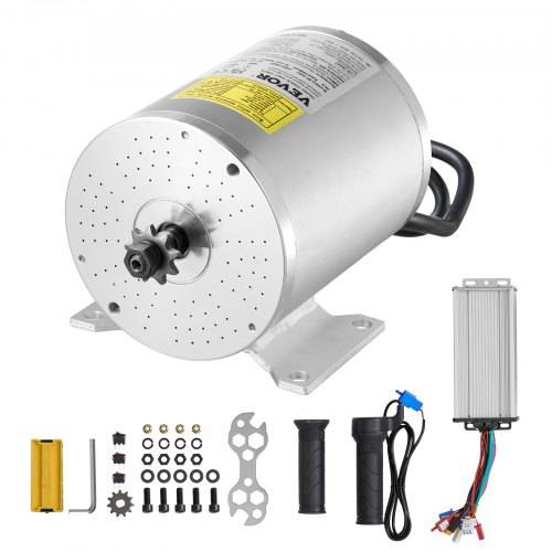 VEVOR 1800 W elektrischer bürstenloser Gleichstrommotor-Bausatz _ 48 V 4500 U/min Elektromotor mit verbessertem Drehzahlregler & Gasgriff-Bausatz fü