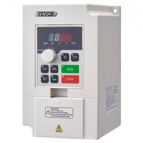 VEVOR Frequenzumrichter VFD 3 PS, 2,2 kW, 5 A, 3-Phasen-Wechselstrom, 380 V Eingang auf 3-Phasen-Wechselstrom, 0 _ 380 V Ausgang, Frequenzumwandler