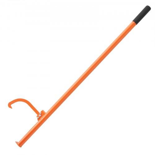 VEVOR Fällheber, 1500 mm, Stammheber aus Stahl, Stammwender, Forsthaken für Stämme mit max. _ 81cm, Forstwirtschaftswerkzeug, Fällhilfe mit Doppel
