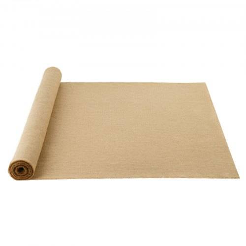 VEVOR Jute Stoff, Sackleinen-Stoffrolle, 50x50 hochdichte breite natürliche Sackleinen-Stoffrollen, 1016mmx9,1m, für Dekoration, Handwerk, Hochzeit