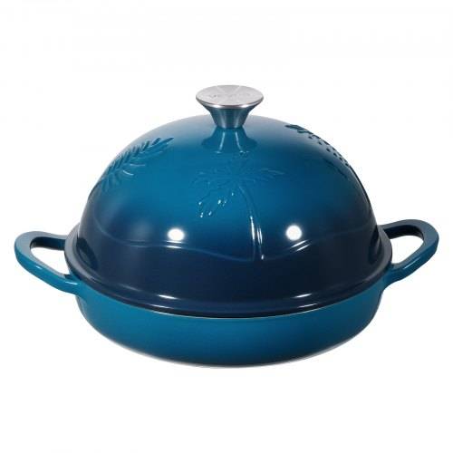 VEVOR Schmortopf aus emailliertem Gusseisen, 4,73 L Dutch Oven zum Backen von Sauerteigbrot, robuster Kochtopf mit Deckel & 2 Griffen, geeignet bis