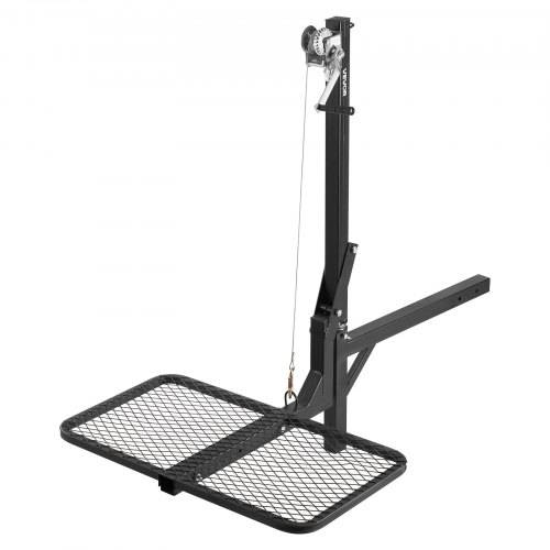 VEVOR Game Hoist, Hirschhebezeug mit Anhängerkupplung & Hebesystem-Plattform, 136 kg Tragkraft, Wildhebezeug-Windenlift mit 5,08 cm Empfänger, 360-G