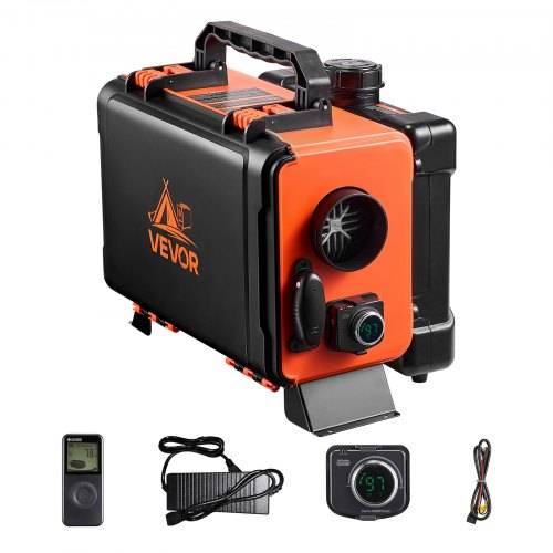VEVOR Dieselheizung Lufterhitzer 8 kW DC 12 V/24 V tragbare Standheizung (All in One) mit Fernbedienung & LCD-Bildschirm, gering