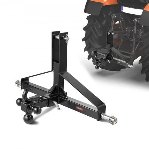VEVOR 3-Punkt-Anhängerkupplung 660x165x450 mm, 3-Punkt-Schnellkupplungsaufsatz, Traktor-Dreipunktaufnahme, kompatibel mit Kubota, Mahindra, Ford