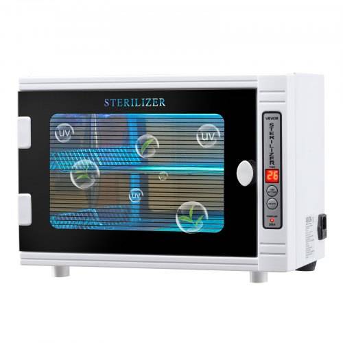 VEVOR UV Sterilisator Nagelwerkzeug-Reinigungsmaschine (12 L / 5 W) multifunktionale Nagelreiniger Sterilisator mit Timer-Einstellung