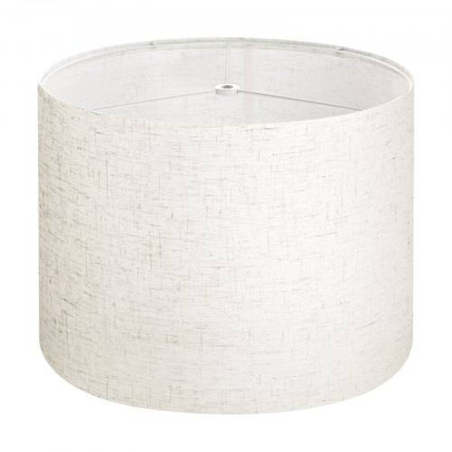 VEVOR Lampenschirm Trommel 33 x 33 x 25 cm (oben x unter x hoch), 1 Stk. mittelgro_er Ersatzschirm aus Leinen + PVC, Lampenschirm für Tischlampen