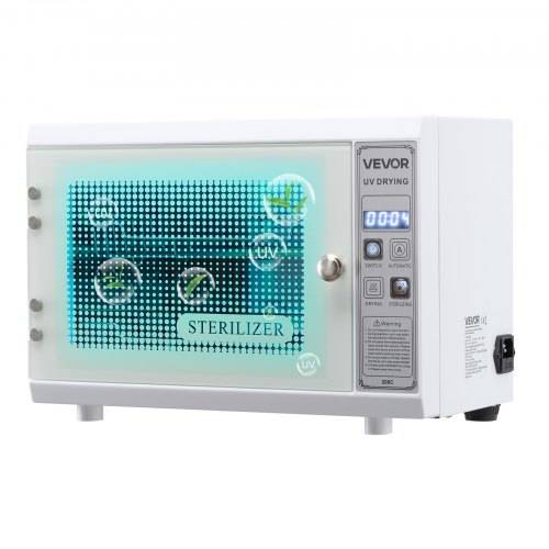 VEVOR UV Sterilisator Nagelwerkzeug-Reinigungsmaschine (12 L / 160 W) multifunktionale Nagelreiniger Sterilisator mit Timer-Einstellung