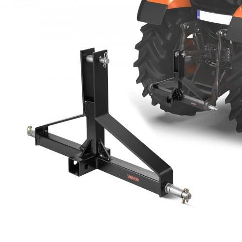 VEVOR 3-Punkt-Anhängerkupplung 660x165x450mm, Dreipunktaufnahme für Traktor der Kategorie 1360kg Kapazität, Anhängerkupplungsadapter, kompatibel