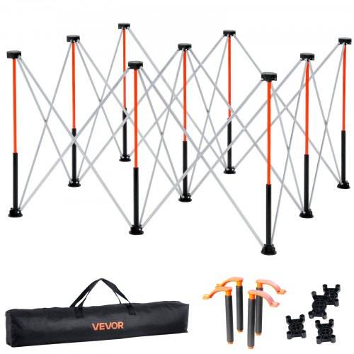 VEVOR tragbarer klappbarer Montageständer (1264 x 1264 x 733 mm), zusammenfaltbare Werkbank Werkbankständer mit 1589 kg Tragkraft & Aufbewahrungstas