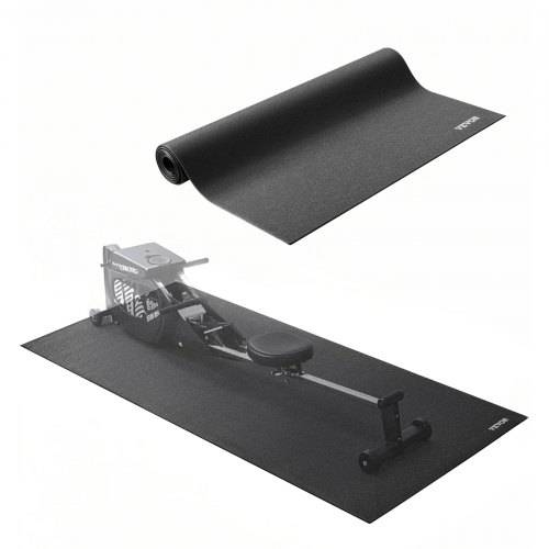VEVOR Laufbandmatte für Teppichboden Bodenschutzmatte (915 x 1980 mm) für Sportgeräte 6 mm dick, Trainingsgerätematte für Laufbänder Ellipsentra