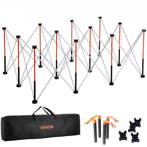 VEVOR tragbarer klappbarer Montageständer (1865 x 1261 x 733 mm), zusammenfaltbare Werkbank Werkbankständer mit 2041 kg Tragkraft & Aufbewahrungstas