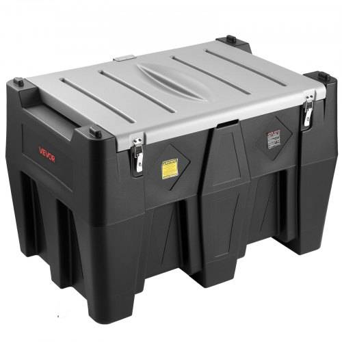 VEVOR Tragbarer Dieseltank, 484,5 L Fassungsvermögen & 45 L/min Durchflussrate, Gaskraftstofftank mit 12 V Transferpumpe & 4 m Gummischlauch