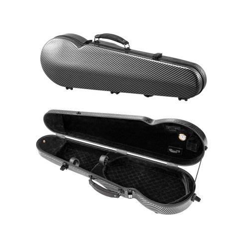 VEVOR 4/4 Violinenkoffer in voller Grö_e, eingebautes Hygrometer, Geigenkoffer, Geigenkasten mit weichem Futter, zwei Schultergurten, kratzfest