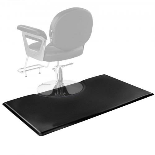 VEVOR Salonmatte für Friseure, 1525x915 mm, Anti-Ermüdungs-Bodenmatte, Friseurmatte 23 mm dicke, verdickte PVC- & PU-Bodenmatte mit rundem Ausschnit